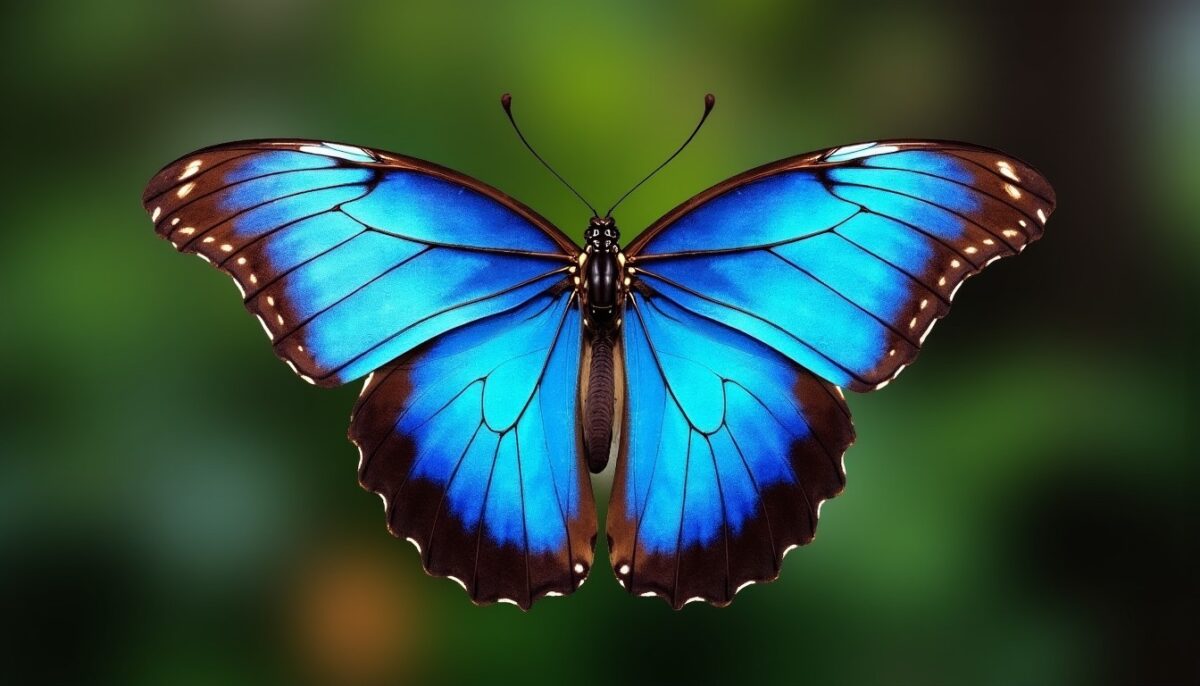 Papillon bleu : découvrez les mystères et symboliques secrètes de cette créature fascinante